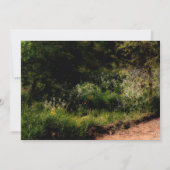 トレイル素朴フローラエンチャント森ウェディングRSVP 招待状 (裏面)