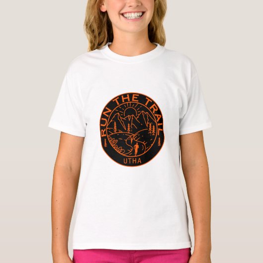 トレイル走アメリカ Tシャツ (正面)