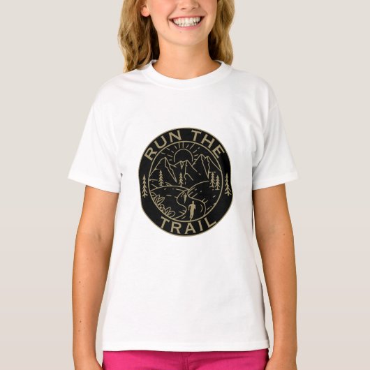 トレイル走アメリカ Tシャツ (正面)