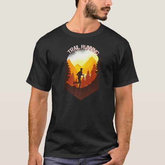 トレイル走スの山走の超トレイルランナー Tシャツ (正面)