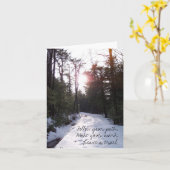 トレイル離れノートカード カード (黄色い花)