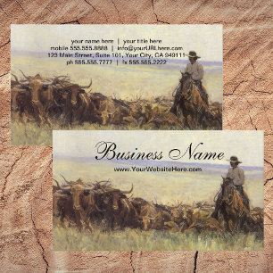トレイルHerd to Wyoming by WHD Koerner 名刺