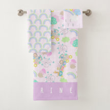 トレインアニマルズピンクベビーブランケット