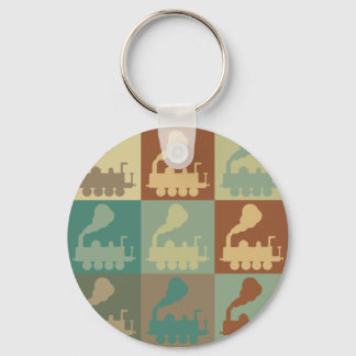 トレインアポップ・アートのート キーホルダー