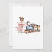 トレインアンドバレリナジョイント誕生日 招待状 (裏面)