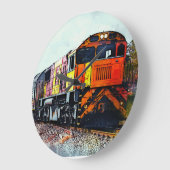 トレインアートウォールクロック ラージ壁時計 (傾斜)