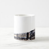 トレインインウォーター色スタイル コーヒーマグカップ (中央)