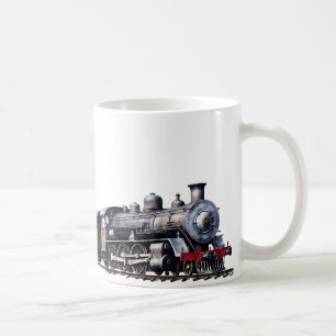 トレインインウォーター色スタイル コーヒーマグカップ