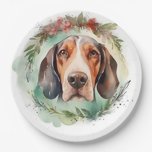 トレインウォーカークリスマスリースフェスティバルカップ ペーパープレート (正面)