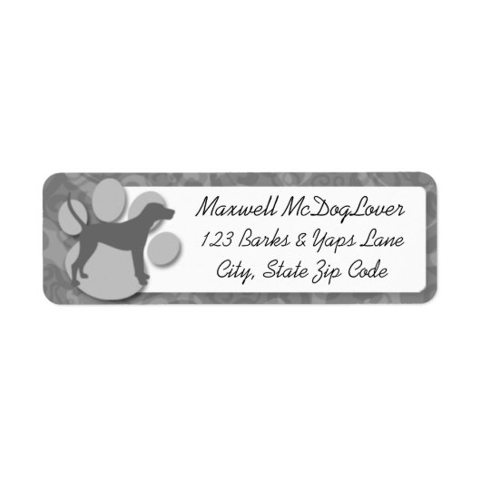 トレインウォーカーコンハウンドシルエット ラベル (正面)