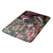 トレインウォーカーコンハウンドフェスティバルホリデークリスマス バスマット (アングル)