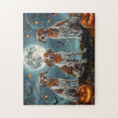 トレインウォーカーハロウィン不気味 ジグソーパズル (縦)