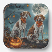 トレインウォーカーハロウィン不気味 ペーパープレート (正面)