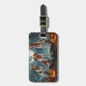 トレインウォーカーハロウィン不気味 ラゲッジタグ (正面縦)