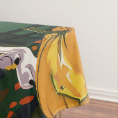 トレインウォーカーハロウィーン魔女カボチャを探す テーブルクロス (インサイチュ)