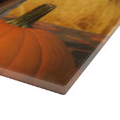 トレインウォーカーパプピー秋のカボチャを探す カッティングボード (角)