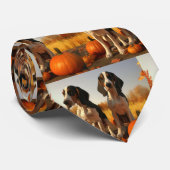 トレインウォーカーパプピー秋のカボチャを探す ネクタイ (ロール)