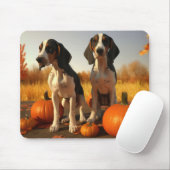 トレインウォーカーパプピー秋のカボチャを探す マウスパッド (マウス)