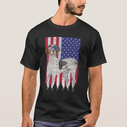 トレインウォーカー愛国犬プライドアメリ Tシャツ (正面)