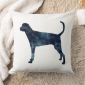 トレインウォーカー水彩画シルエット クッション (ブランケット)