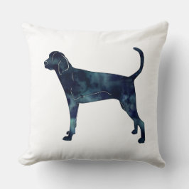 トレインウォーカー水彩画シルエット クッション