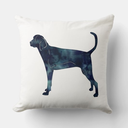 トレインウォーカー水彩画シルエット クッション (正面)