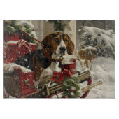 トレインウォーカー犬のクリスマスフェスティバル カッティングボード (正面)