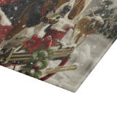 トレインウォーカー犬のクリスマスフェスティバル カッティングボード (角)