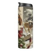 トレインウォーカー犬のクリスマスフェスティバル タンブラー (回転右)