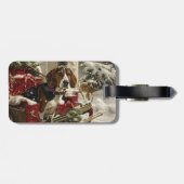 トレインウォーカー犬のクリスマスフェスティバル ラゲッジタグ (裏面横)