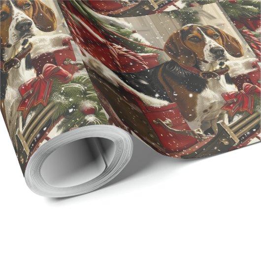 トレインウォーカー犬のクリスマスフェスティバル ラッピングペーパー (ロールコーナー)
