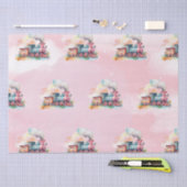 トレインエンジンガール誕生日 薄葉紙 (クラフト)