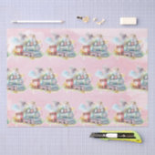 トレインエンジンガール誕生日 薄葉紙 (クラフト)