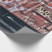 トレイングラフィティグランジアカラフルーバン通りアート ラッピングペーパー (角)