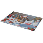 トレイング・ウォーカークリスマスハットで雪を発見 カッティングボード (角)