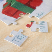 トレイング・ウォーカークリスマスハットで雪を発見 ジグソーパズル (側面)