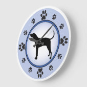 トレイング・ウォーカーコンハウンド ラージ壁時計 (傾斜)