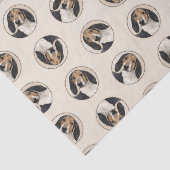 トレイング・ウォーカー絵を描・コンハウンドのオリジナル・ドッグ・アート 薄葉紙 (詳細)