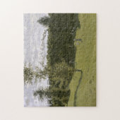 トレインザカントリーサイドモネファインアート ジグソーパズル (縦)