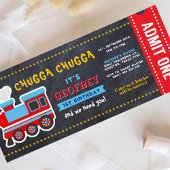 トレインシャルボードボードチケットパス誕生日 招待状