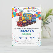 トレインショオチョオ誕生日招待状 招待状 (スタンド正面)