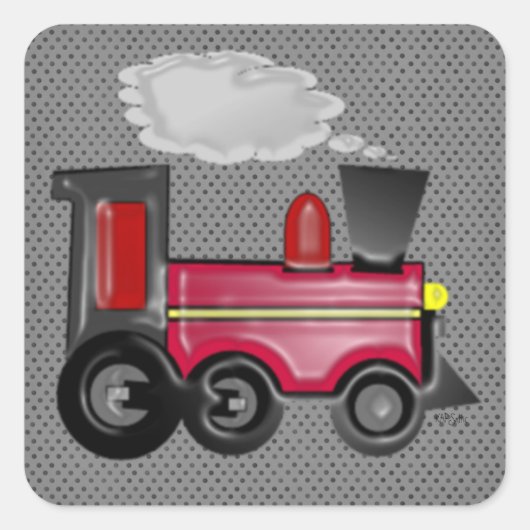 トレインステッカー スクエアシール (正面)