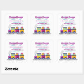 トレインチャッガチョーカートゥーン第2誕生日 スクエアシール (シート)