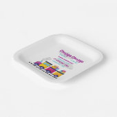 トレインチャッガチョーカートゥーン第2誕生日 ペーパープレート (傾斜あり)