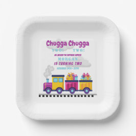 トレインチャッガチョーカートゥーン第2誕生日 ペーパープレート