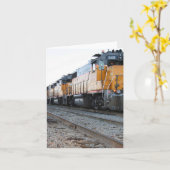 トレインノーテカード カード (黄色い花)