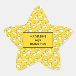 トレインバースデーパーティグディーバッグ 星シール