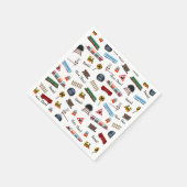 トレインパターンボーイナスショオチョオ子供の誕生日 スタンダードカクテルナプキン (角)