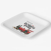 トレインパーソナライズされたバースデーパーティー紙プレート ペーパープレート (傾斜あり)