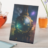 トレインファンキーテーブルの標識 台座サイン (インサイチュ)